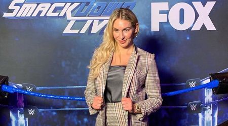 Charlotte Flair caught on camera in SmackDown Live.